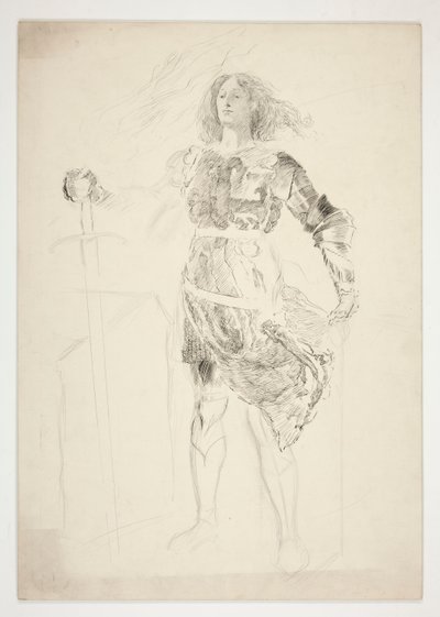 La Pucelle (étude pour .1181) - Acte III, Scène II, Roi Henri VI (Partie I) - Edwin Austin Abbey