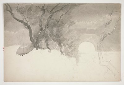 Paysage au bord de la rivière - Edwin Austin Abbey