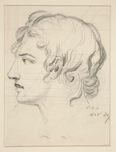 Tête masculine - Edwin Austin Abbey