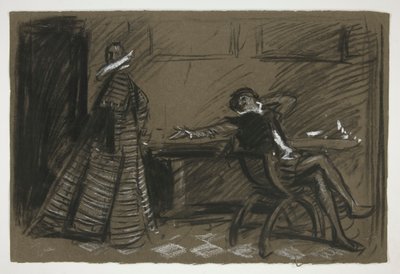 Petruchio plaisante avec Katharina - Acte II, Scène I, La Mégère apprivoisée - Edwin Austin Abbey