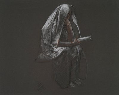 Figure assise pour - Edwin Austin Abbey
