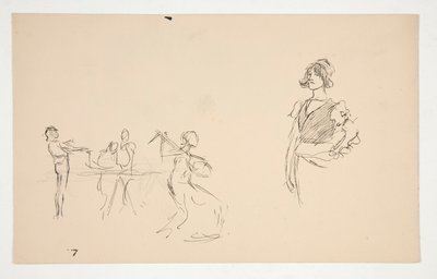 Feuille de croquis - Edwin Austin Abbey