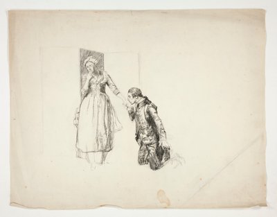 Esquisse pour Oliver Goldsmith - Edwin Austin Abbey