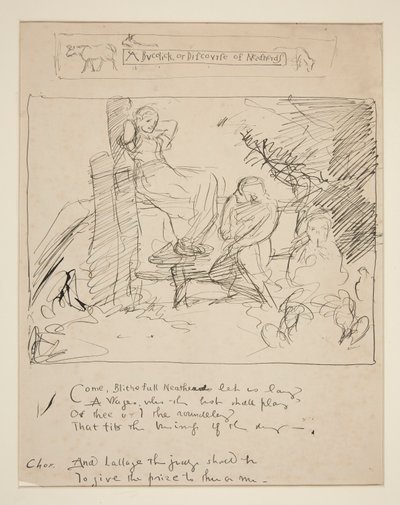 Esquisse pour un vers - Edwin Austin Abbey