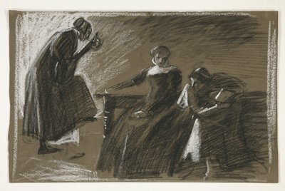 Croquis pour une pièce de Shakespeare non identifiée - Edwin Austin Abbey