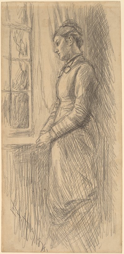 Solitude : Mlle Vesta Rollinstall - Edwin Austin Abbey