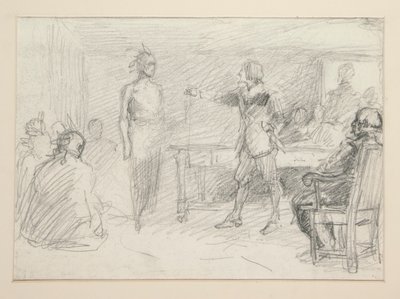 Étude pour - Edwin Austin Abbey