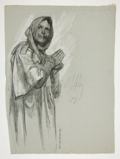 Étude pour - Edwin Austin Abbey