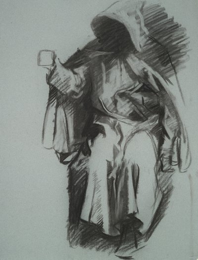 Étude pour - Edwin Austin Abbey