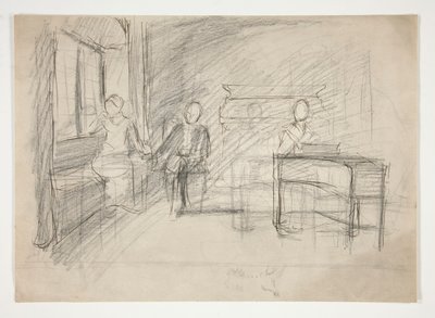 Étude pour une vieille chanson (?) - Edwin Austin Abbey