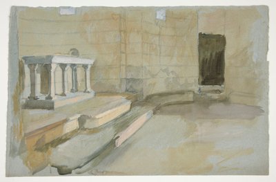 Étude pour La Quête du Saint Graal (série de quinze peintures pour la bibliothèque publique de Boston, achevée en 1901) - Edwin Austin Abbey