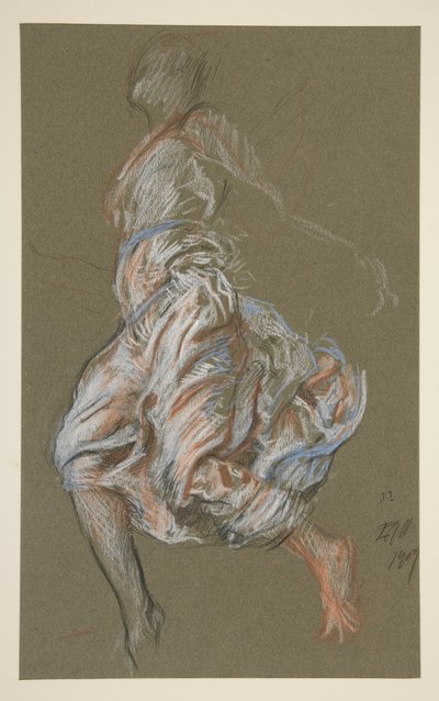 Étude pour la figure de 11h - Edwin Austin Abbey