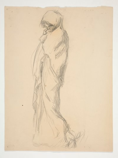 Étude pour la figure de 23h (?) - Edwin Austin Abbey