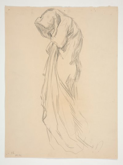 Étude pour la figure de minuit - Edwin Austin Abbey