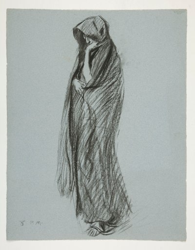 Étude pour figure de 20h - Edwin Austin Abbey