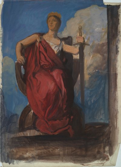Étude pour la figure du Génie de la Pennsylvanie - Edwin Austin Abbey