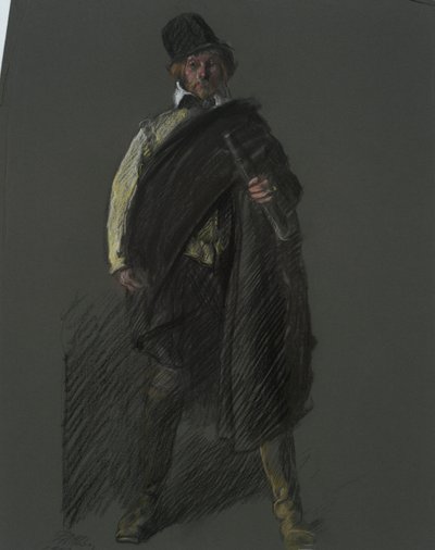 Étude pour la figure du capitaine Peter Minuit - Edwin Austin Abbey