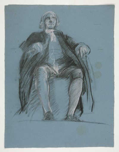 Étude pour la figure du général John Peter Gabriel Muhlenberg - Edwin Austin Abbey