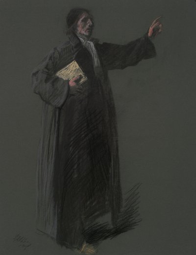 Étude pour la figure de Johann Kelpius - Edwin Austin Abbey