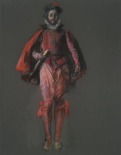 Étude pour la figure de Sir Walter Raleigh - Edwin Austin Abbey