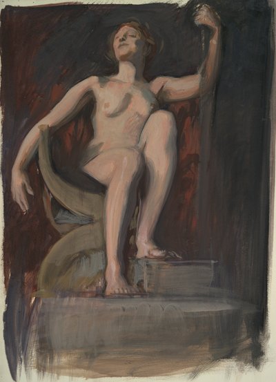Étude pour la figure du Génie de la Pennsylvanie - Edwin Austin Abbey