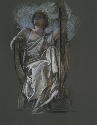 Étude pour la figure du Génie de la Pennsylvanie - Edwin Austin Abbey