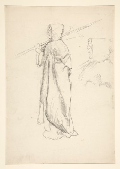 Étude de hallebardier, de Richard III - Edwin Austin Abbey