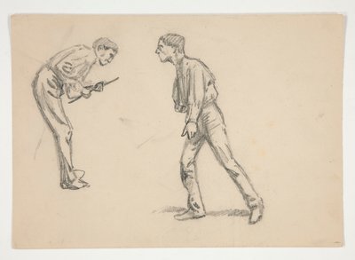 Étude de deux hommes - Edwin Austin Abbey