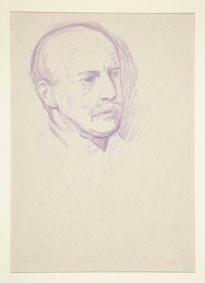 Étude, tête de portrait d
