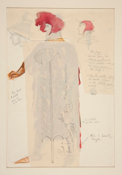 Le roi armé, croquis de costume pour Henry Irving - Edwin Austin Abbey