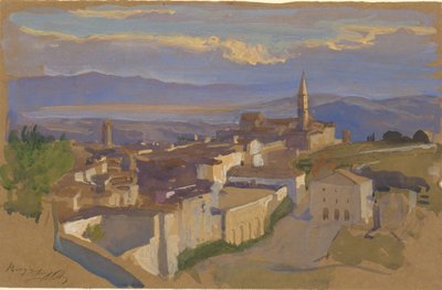 Vue de Pérouse - Edwin Austin Abbey