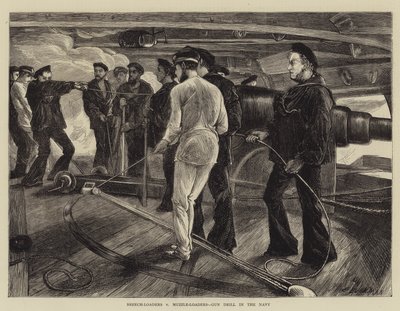 Chargement par la culasse contre chargement par la bouche, exercice de tir dans la marine - Edwin Buckman