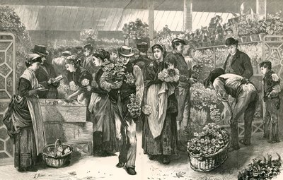 Le marché aux fleurs, Covent Garden, Londres - Edwin Buckman