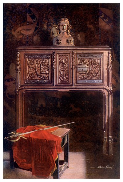 Dressoir en chêne sculpté Louis XII, 1910 - Edwin Foley