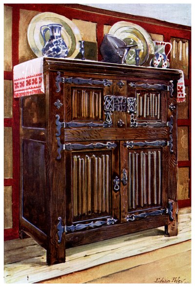Double buffet en chêne, 1910 - Edwin Foley