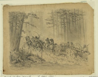 Une marche orageuse--(Artillerie)--Spotsylvania Court House - Edwin Forbes