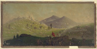 Attaque sur Little Round Top tenue par le 5e Corps commandé par le général Sykes - Edwin Forbes