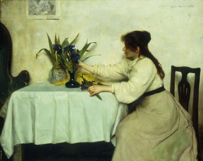 Arranger les fleurs, 1897 - Edwin Harris