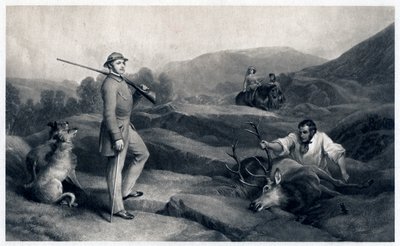 Le prince Albert chassant le cerf, milieu du 19e siècle - Edwin Landseer