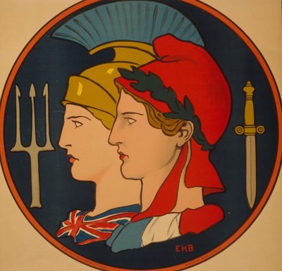 Emblème de la France et de la Grande-Bretagne, 1917 - Edwin Howland Blashfield