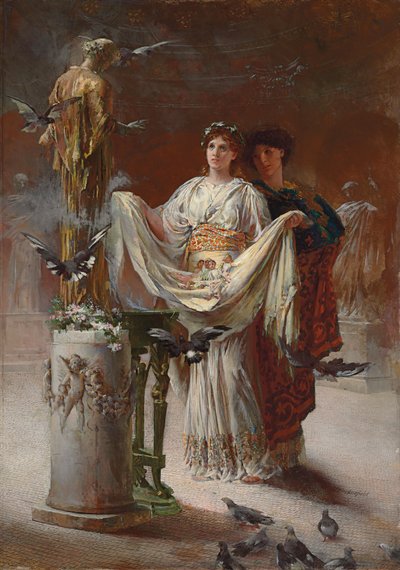 Les Poupées - Edwin Howland Blashfield