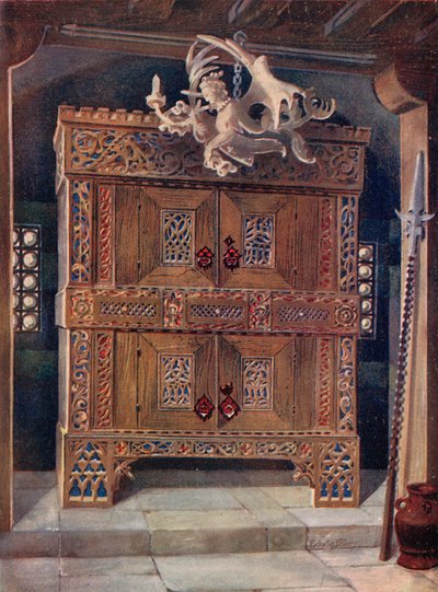 Armoire gothique tardive. Allemande - Edwin John Foley