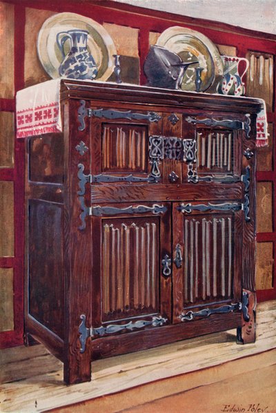 Double buffet en chêne - Edwin John Foley