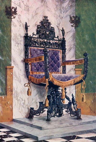 Chaise en acier forgé - Edwin John Foley