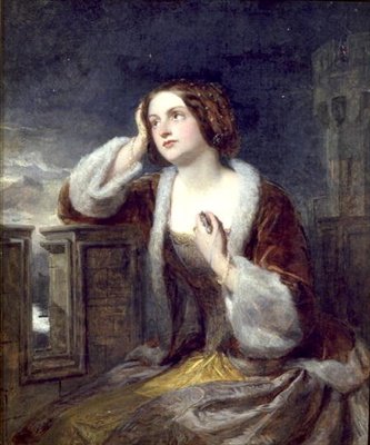 Catherine Seyton regardant depuis les remparts à Loch Leven, c.1840 - Edwin Landseer