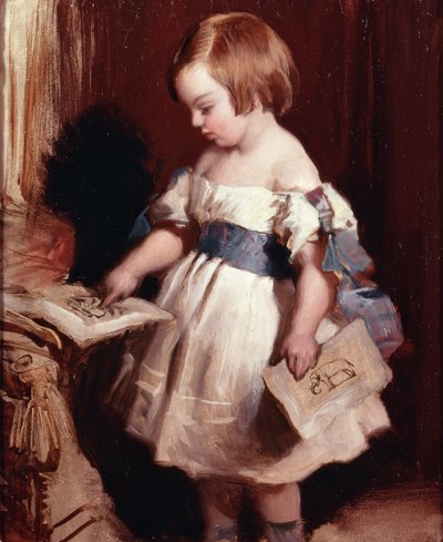 Enfant avec un dessin - Edwin Landseer