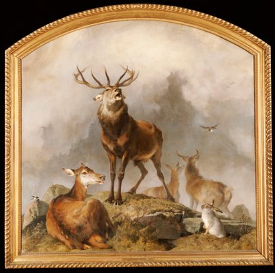 Scène à Braemar - Cerfs des Highlands - Edwin Landseer