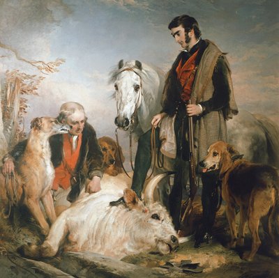 Scène dans le parc de Chillingham : Portrait de Lord Ossulston - Edwin Landseer