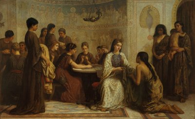 Une réunion de Dorcas au 6e siècle - Edwin Long