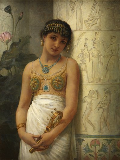 Une fille égyptienne avec un sistre - Edwin Longsden Long